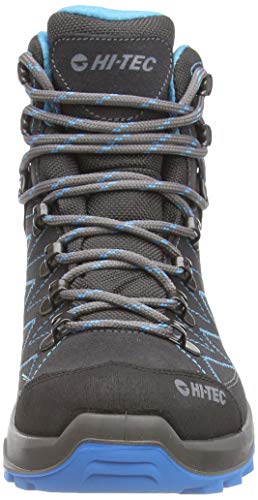 Hi-Tec Ladies Sporthike Mid Waterproof Charcoal/Blue Lightweight Walking Boots