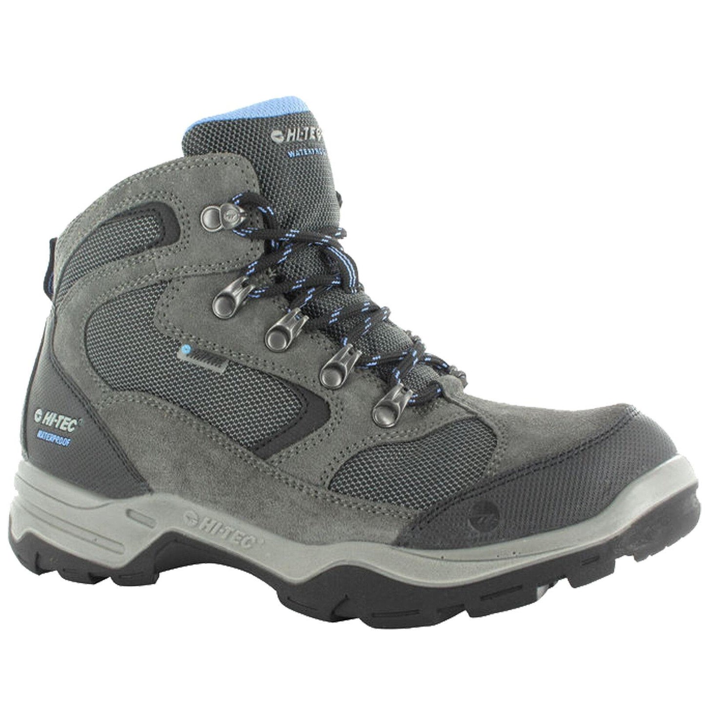 Ladies Hi-Tec Storm Mid Grey/Lavender Waterproof Hiking Walking Boots