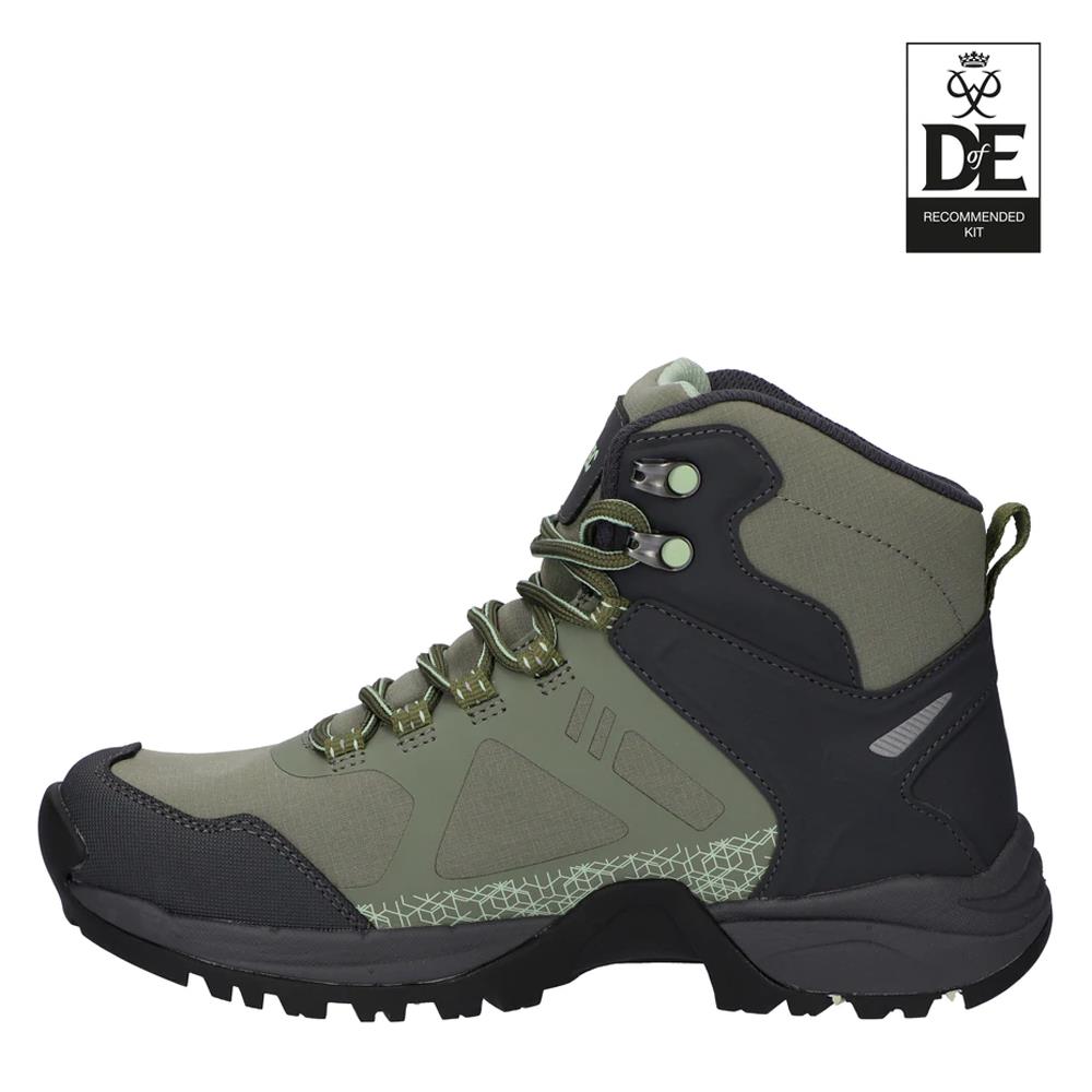 Hi-Tec Ladies Psych Waterproof Carbon/Olive D of E Vegan Hiking Walking Boots