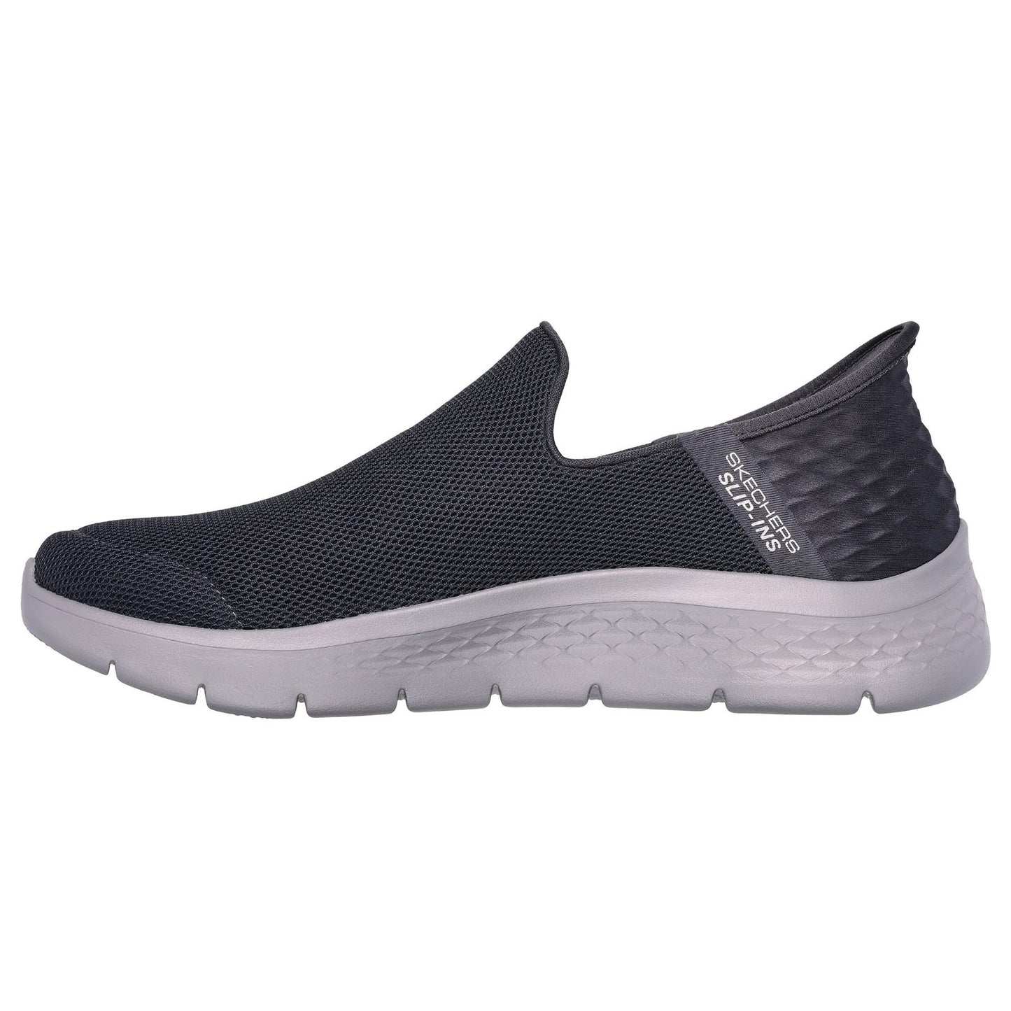 Skechers Go Walk Flex No Hands Dark Grey Slip On Lightweight Shoes