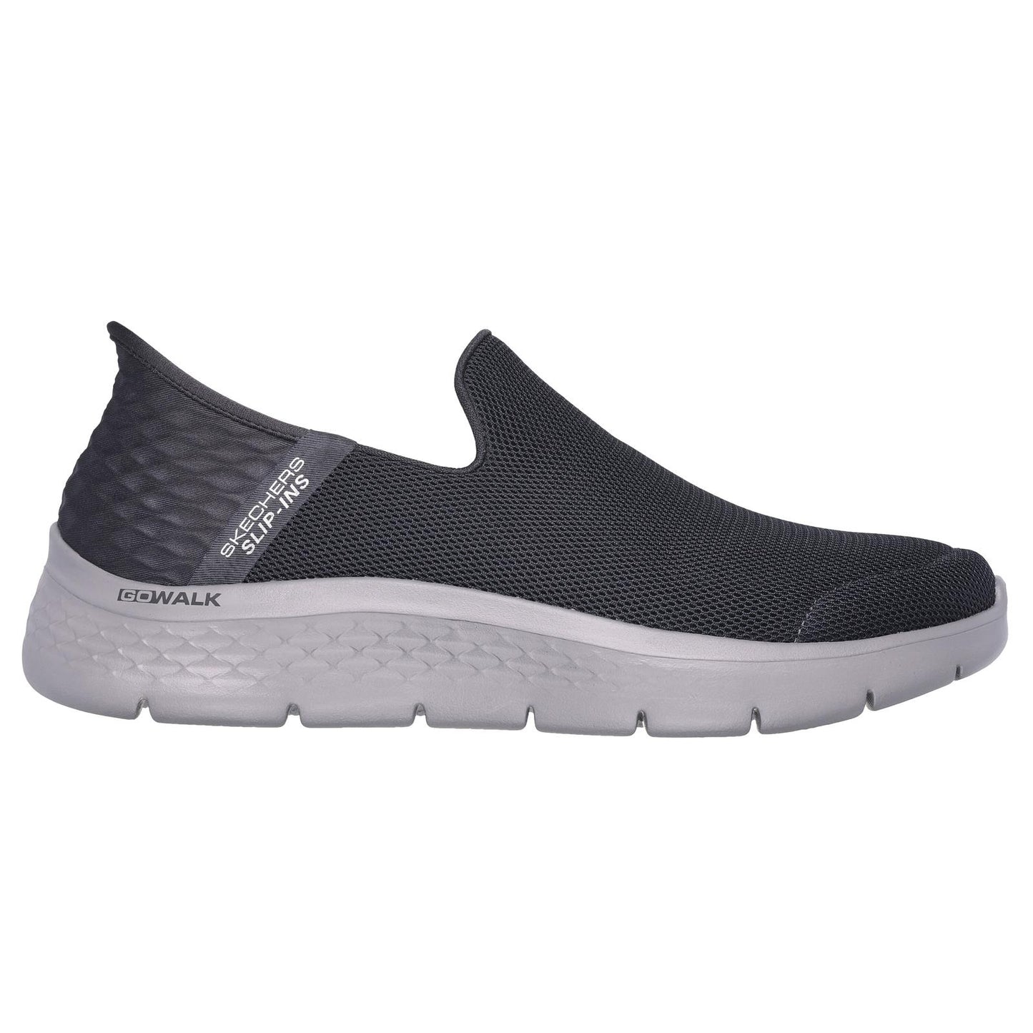 Skechers Go Walk Flex No Hands Dark Grey Slip On Lightweight Shoes