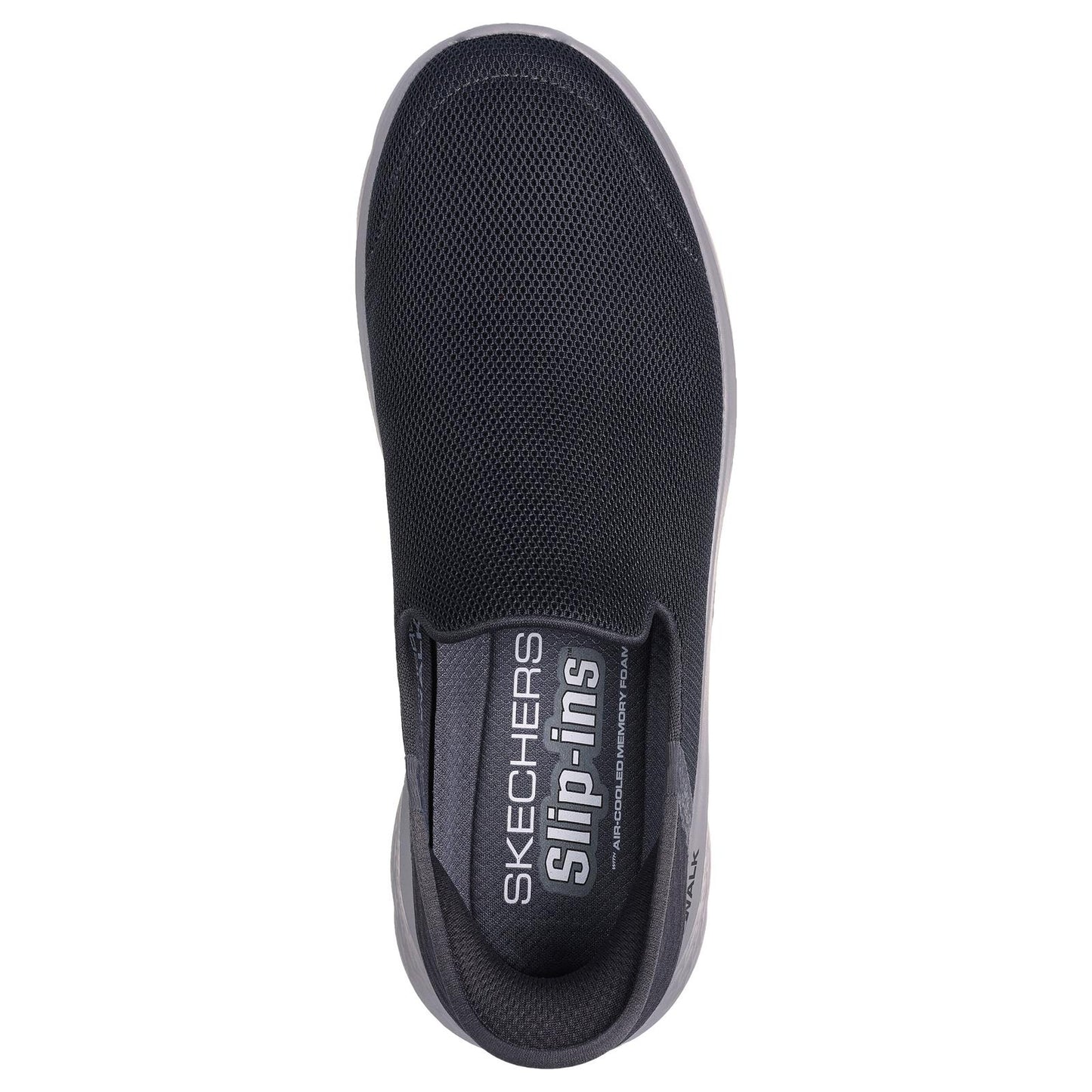 Skechers Go Walk Flex No Hands Dark Grey Slip On Lightweight Shoes