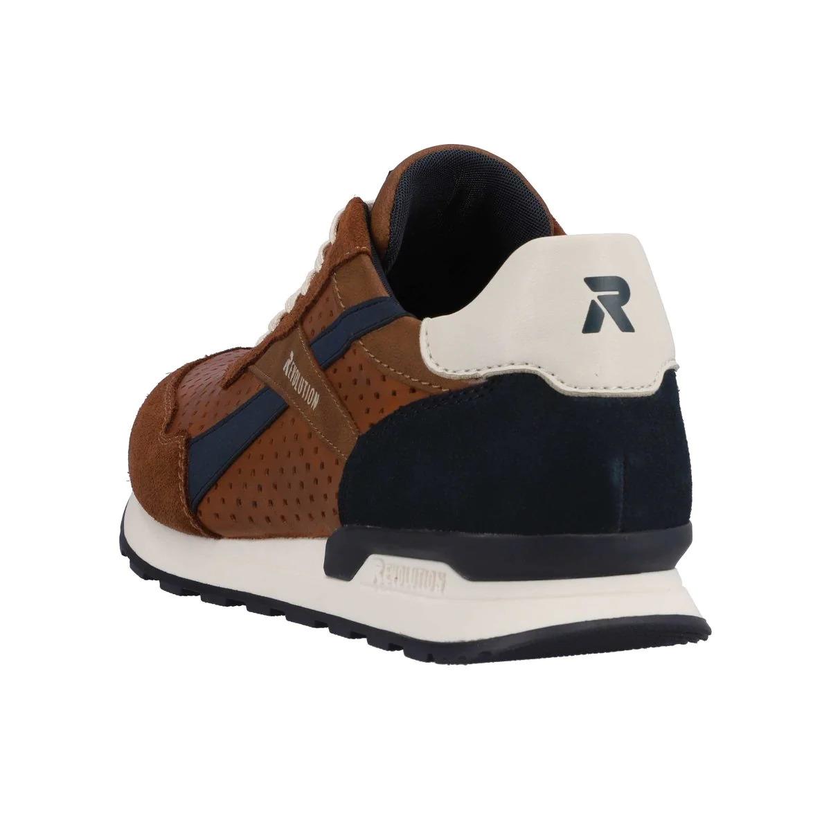 Rieker Mens U0302-24 Brown Evolution Lace Up Trainers