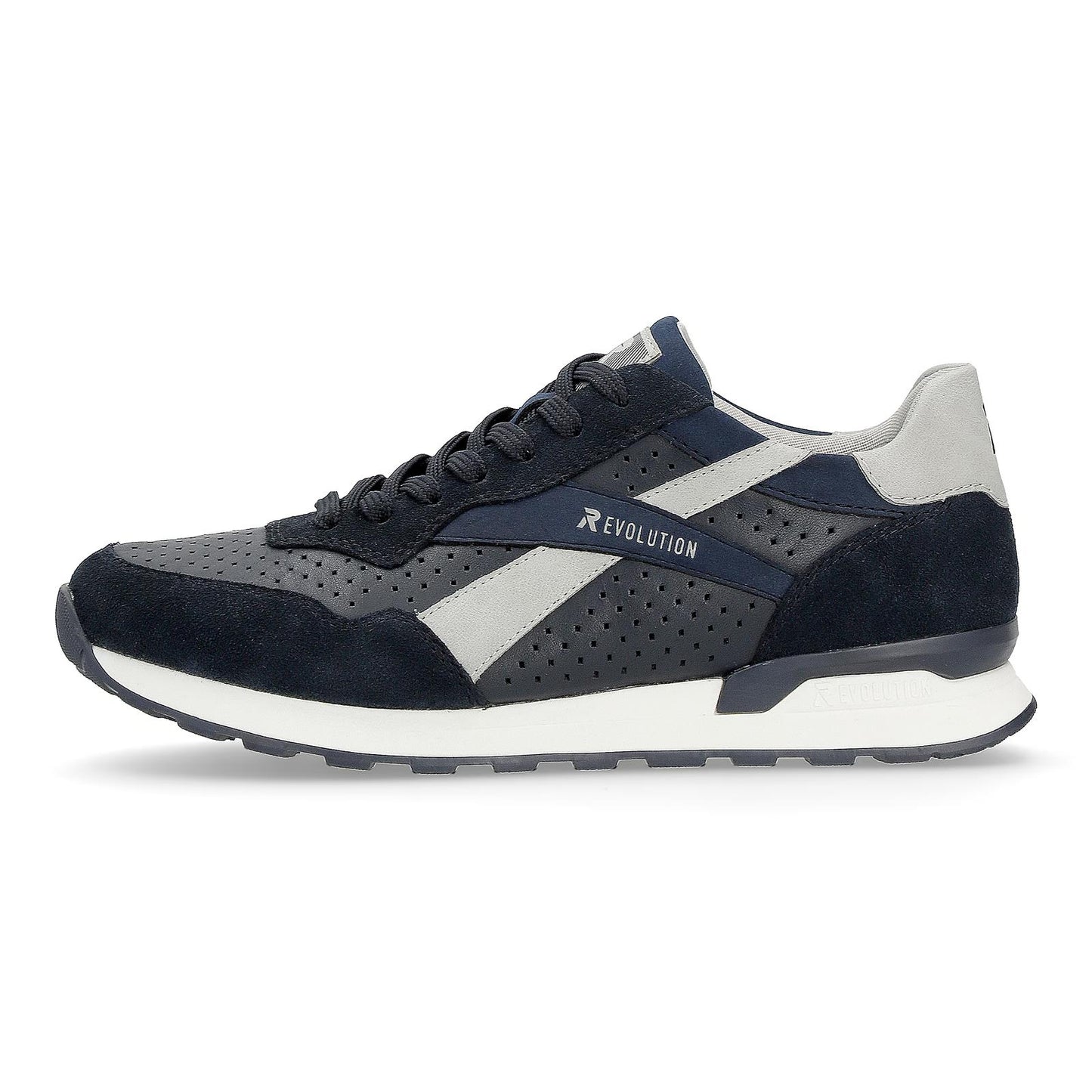 Rieker Mens U0302-15 Blue R-Evolution Lace Up Trainers
