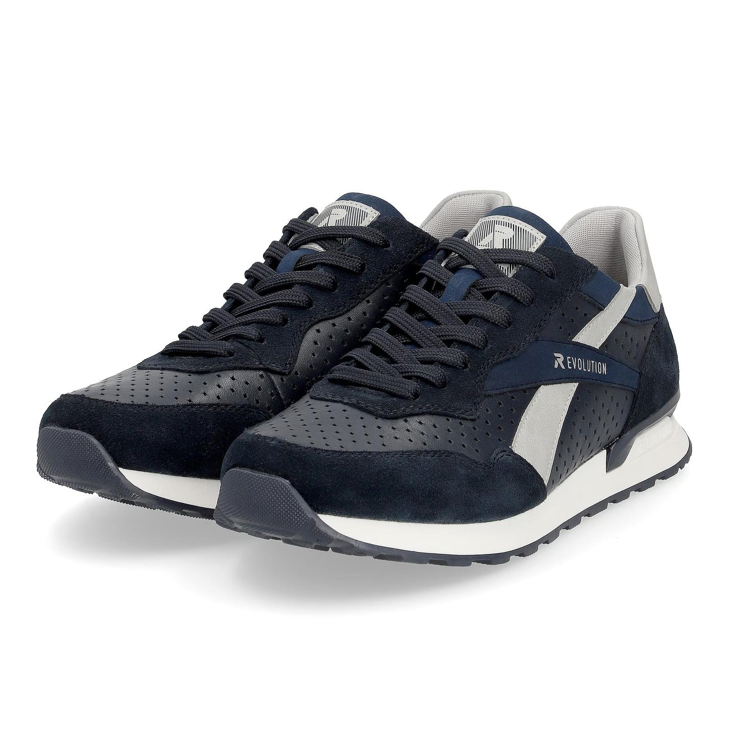 Rieker Mens U0302-15 Blue R-Evolution Lace Up Trainers