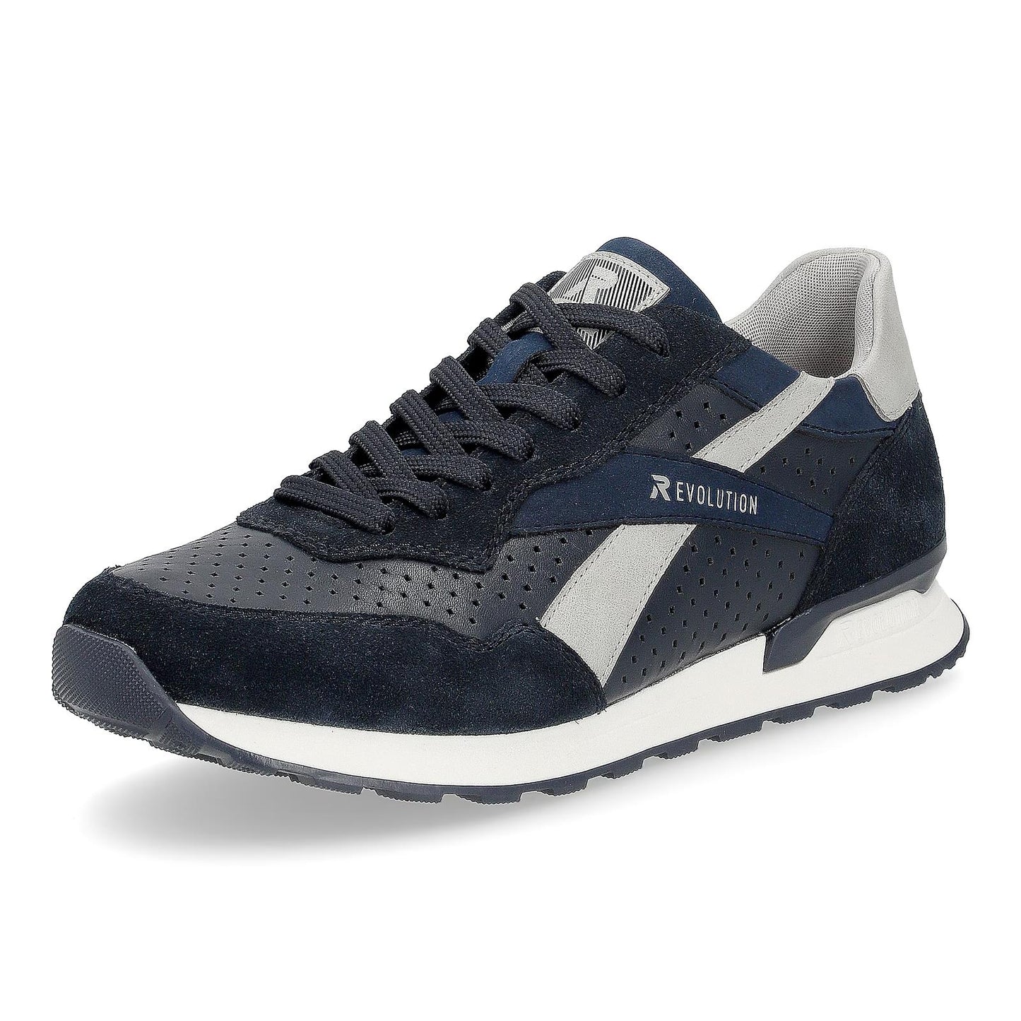 Rieker Mens U0302-15 Blue R-Evolution Lace Up Trainers