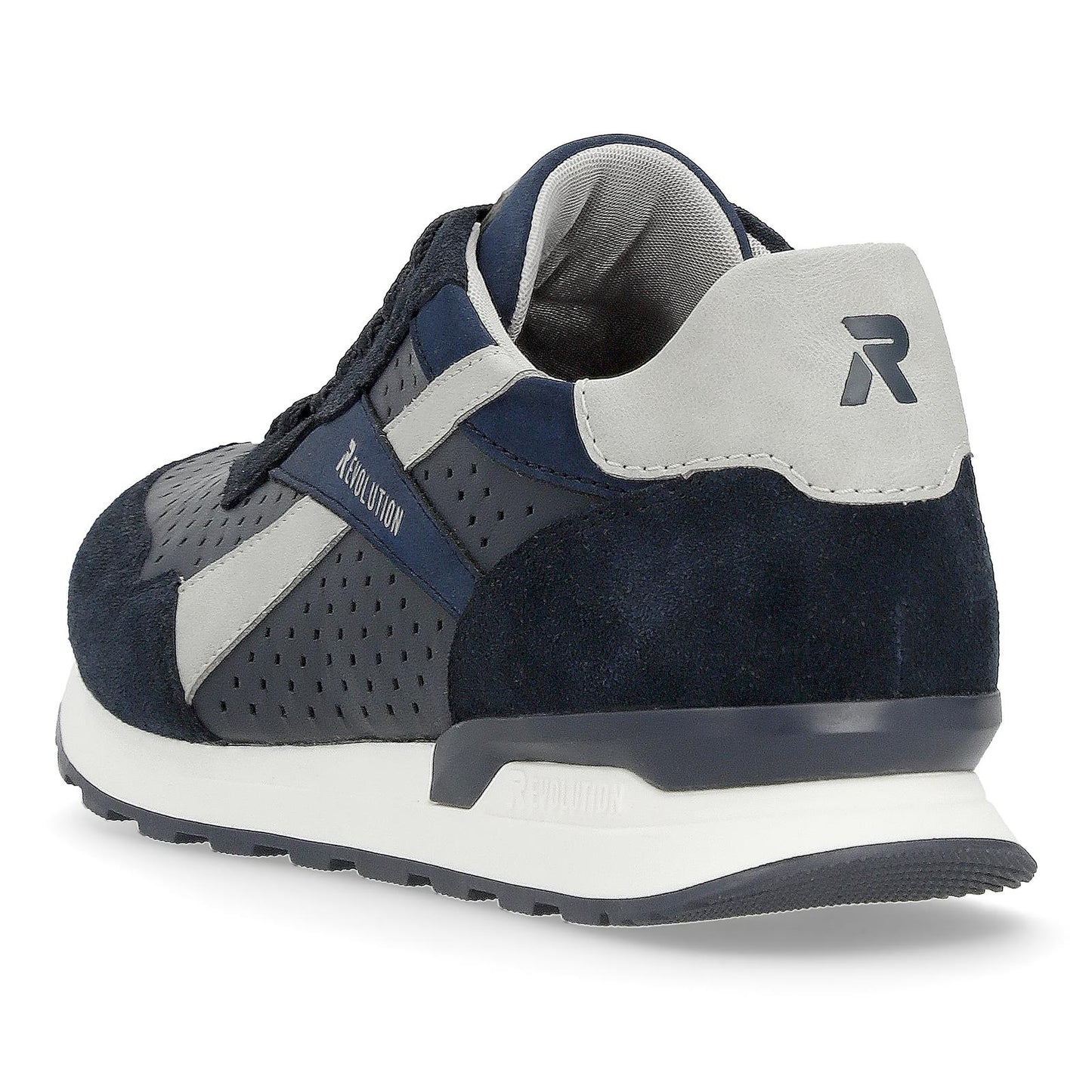 Rieker Mens U0302-15 Blue R-Evolution Lace Up Trainers