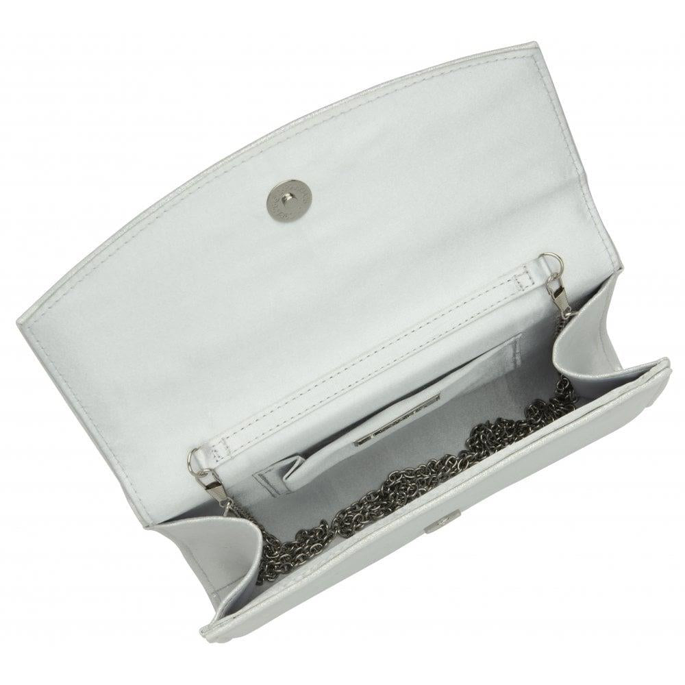 Lotus Ladies Trance Silver Shimmer Occasion Clutch Handbag