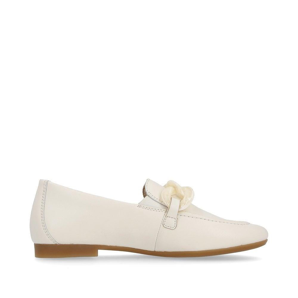 Remonte D0K00-80 White Leather Loafers