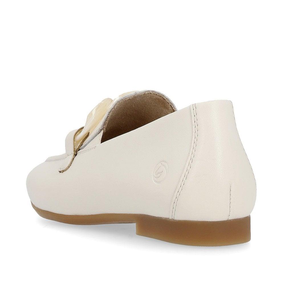Remonte D0K00-80 White Leather Loafers