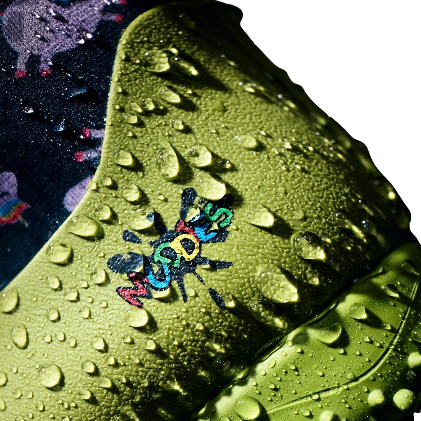 Muddies Puddle Unicorn Lime Infants Kids Warm Wellies Boots
