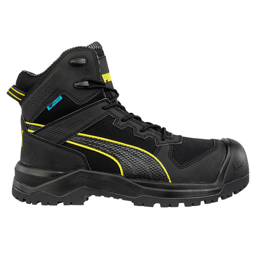 Puma Mens Rock HD Heavy Duty Black Robust Nylon Composite Work Safety Boots
