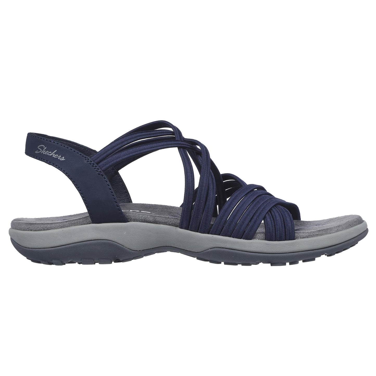 Skechers Womens Reggae Slim Sunnyside Navy Blue Strappy Vegan Sandals