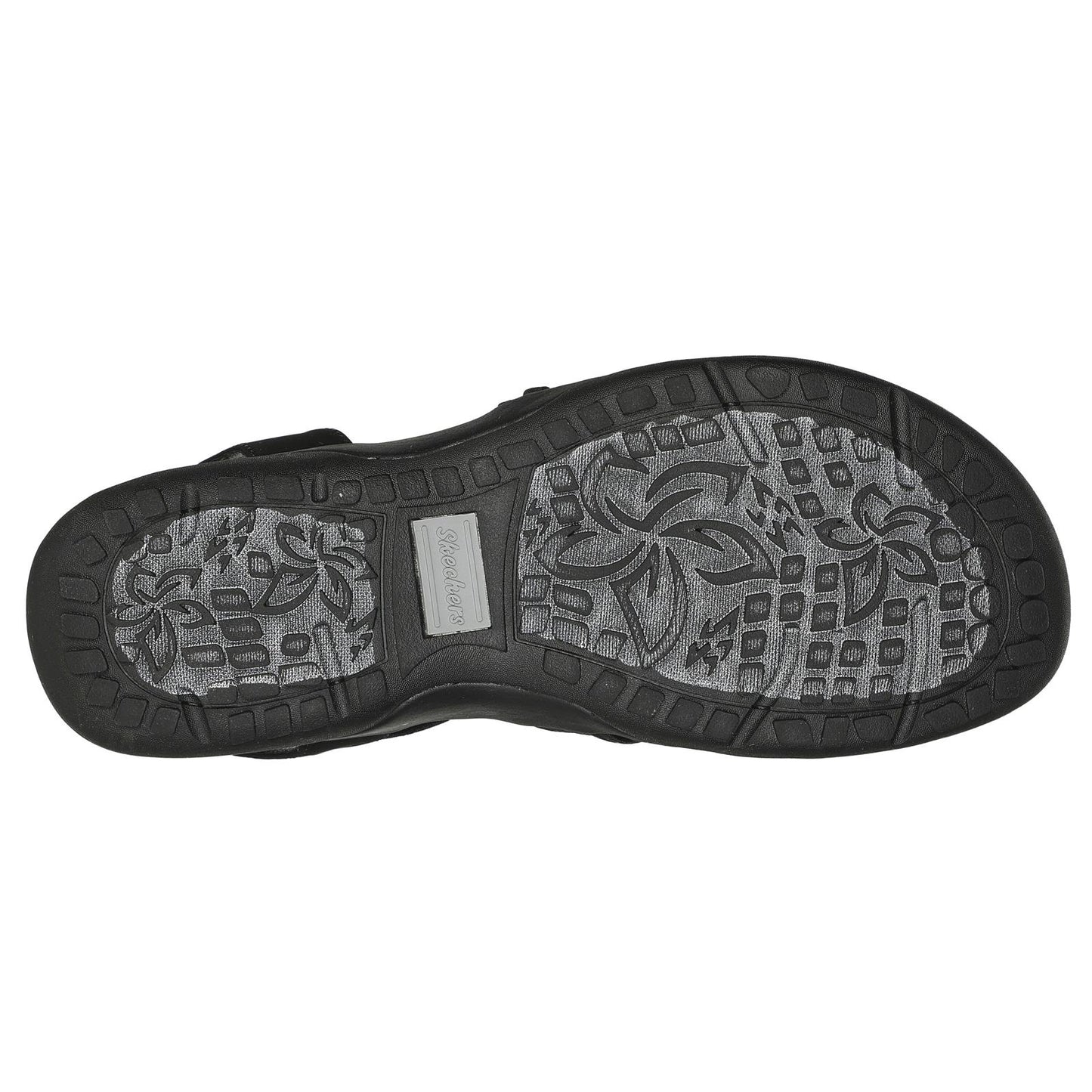 Skechers Womens Reggae Slim Sunnyside Black Strappy Vegan Sandals