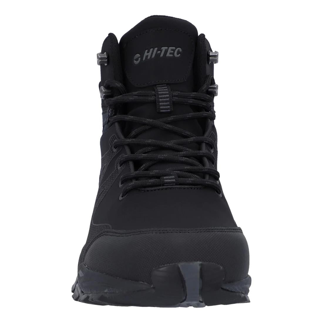 Hi-Tec Mens Jackdaw Mid Black Carbon Grey Waterproof Walking Boots