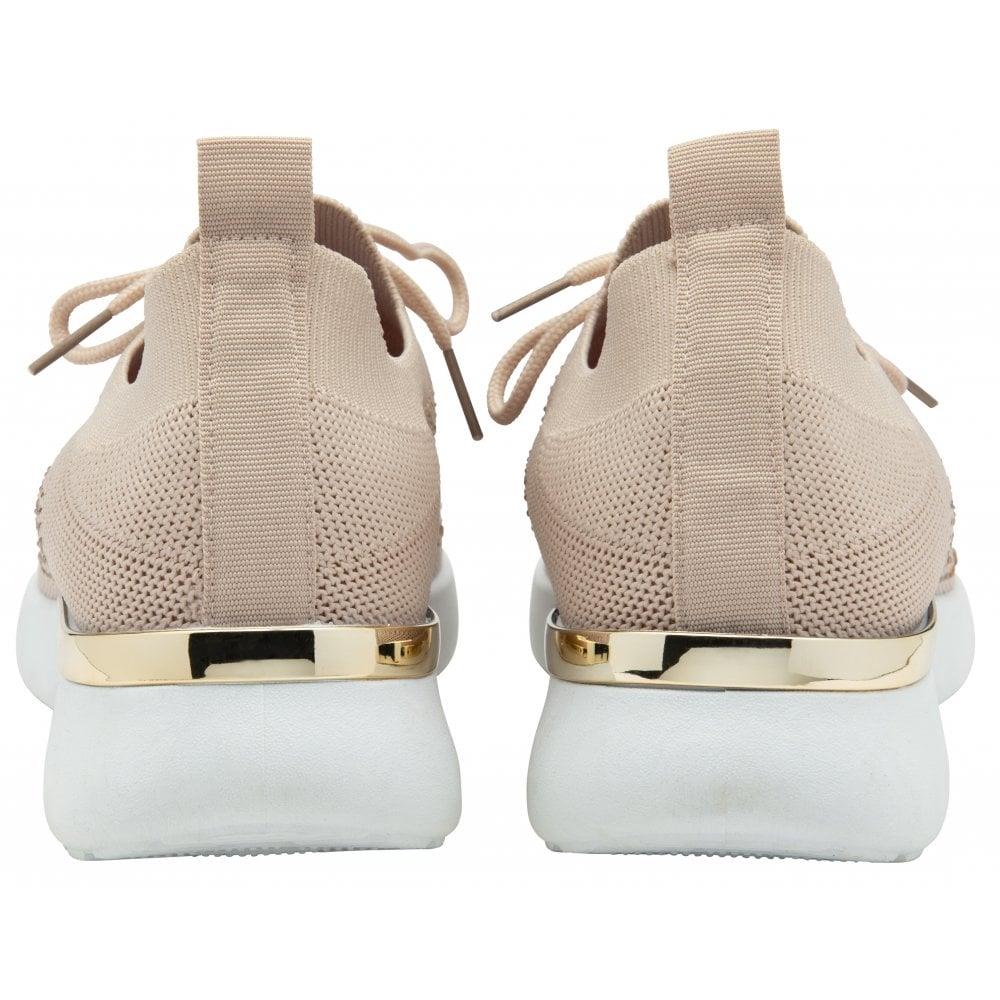 Lotus Robuck Pink Sparkly Knitted Slip On Trainers