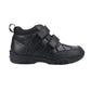 Hush Puppies Boys Jezza Jnr Boot Black Leather Adjustable Fastening Boots