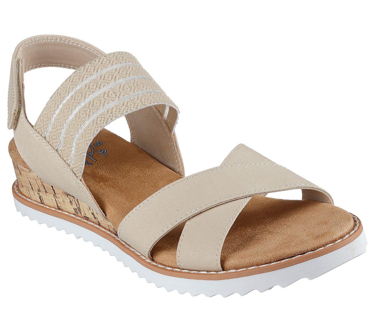 Skechers Desert Kiss Shore Enough Natural Strappy Sandals 114130/NAT