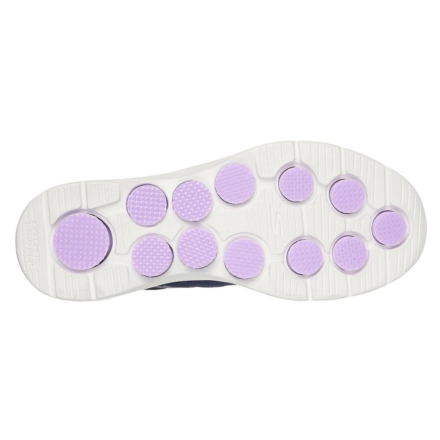 Skechers Womens Go Walk 7 Valin Navy Lavender Slip Ins Vegan Trainers