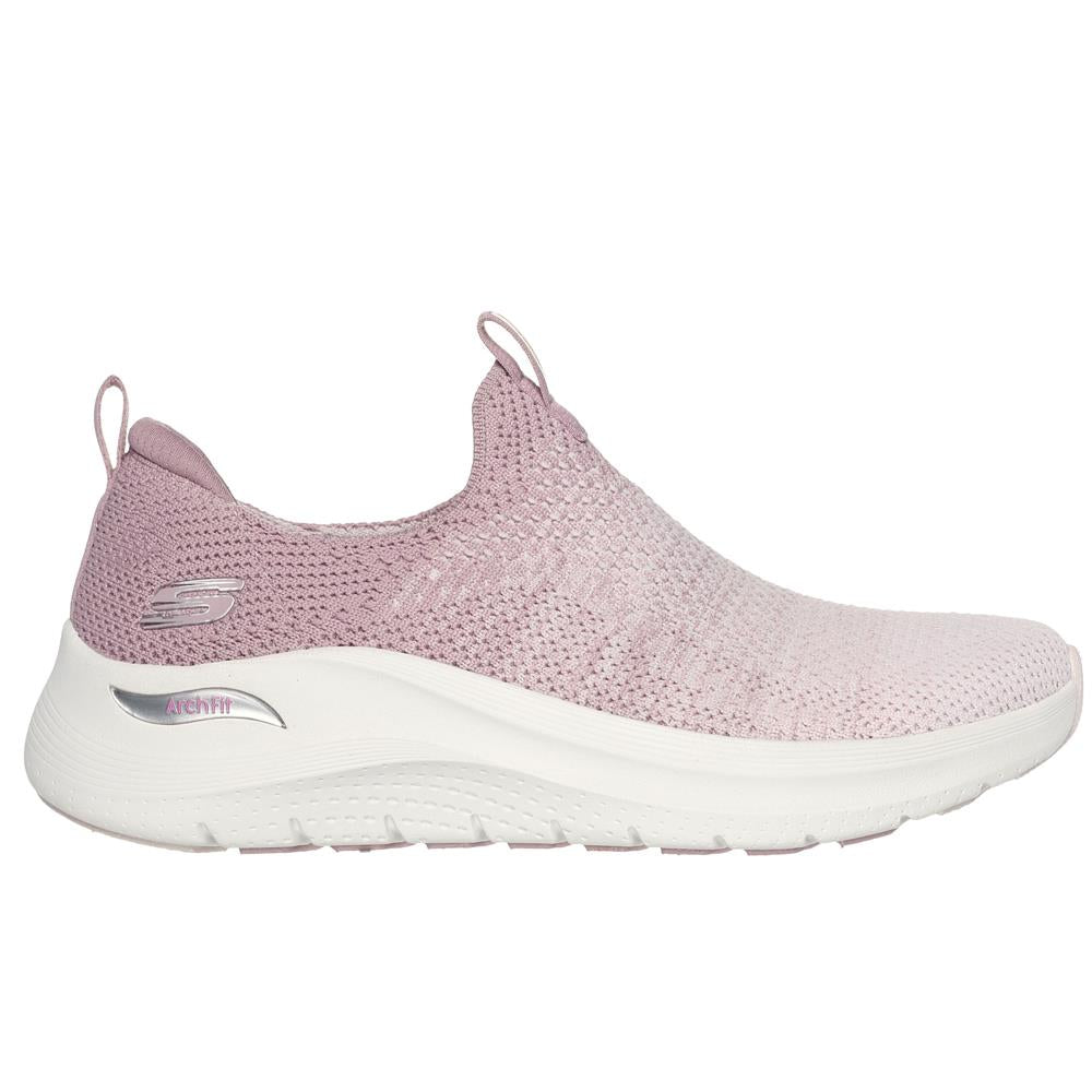 Skechers Womens Arch Fit 2.0 Mauve Slip on Lightweight Vegan Shoes