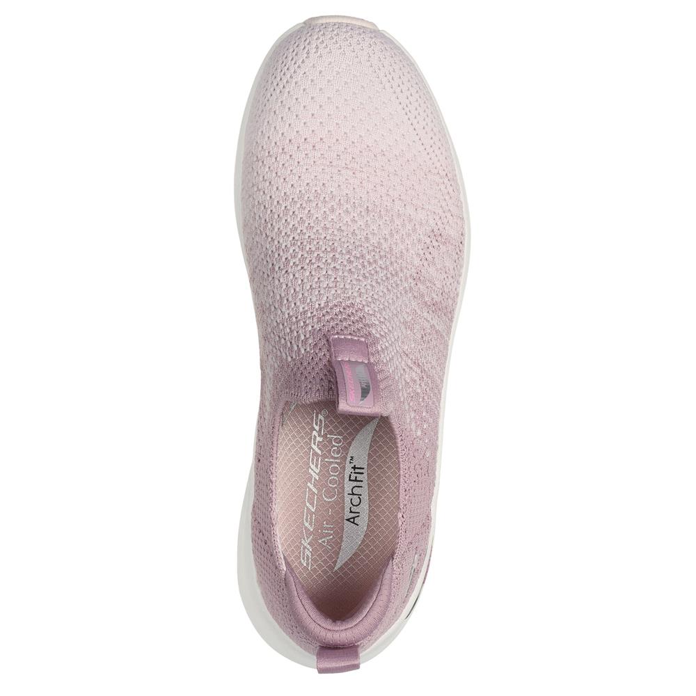 Skechers Womens Arch Fit 2.0 Mauve Slip on Lightweight Vegan Shoes