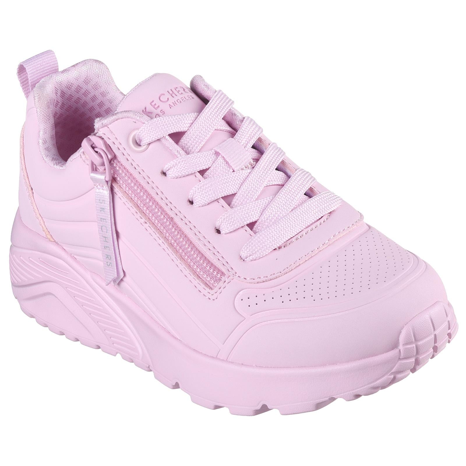 Skechers Kids Trainers Uno Lite Easy Zip Pink 310387L LTPK