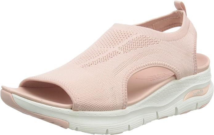 Skechers Womens Arch Fit City Catch Blush Vegan Sandals