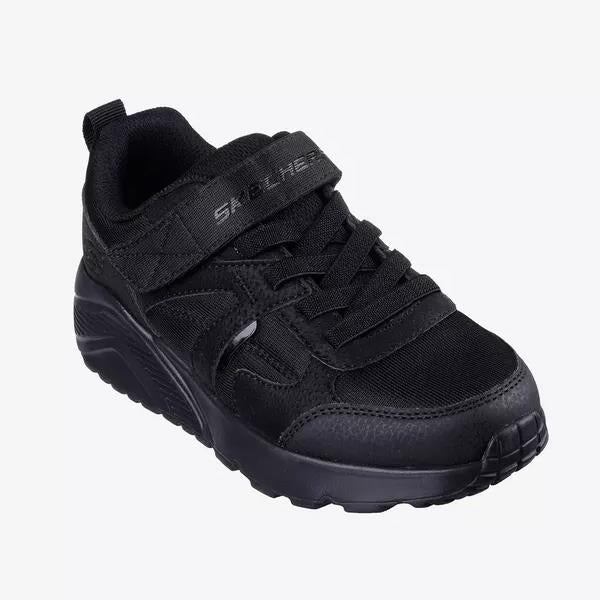 Skechers Kids Uno Lite Braxter Black Hook Loop Trainers