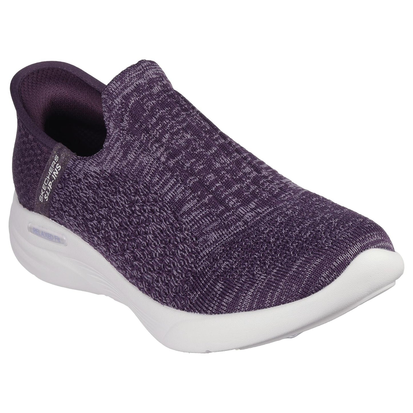 Skechers Womens Slip Ins Relaxed Fit Sport Dark Purple Vegan Trainers