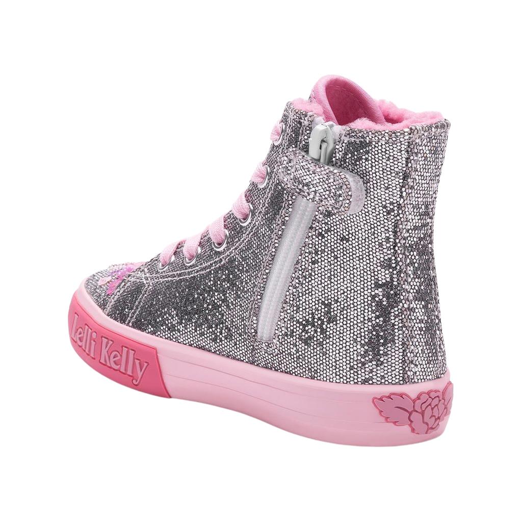 Lelli Kelly LK3861 (PE01) Dafne Pewter Silver Warm Lined Baseball Boots