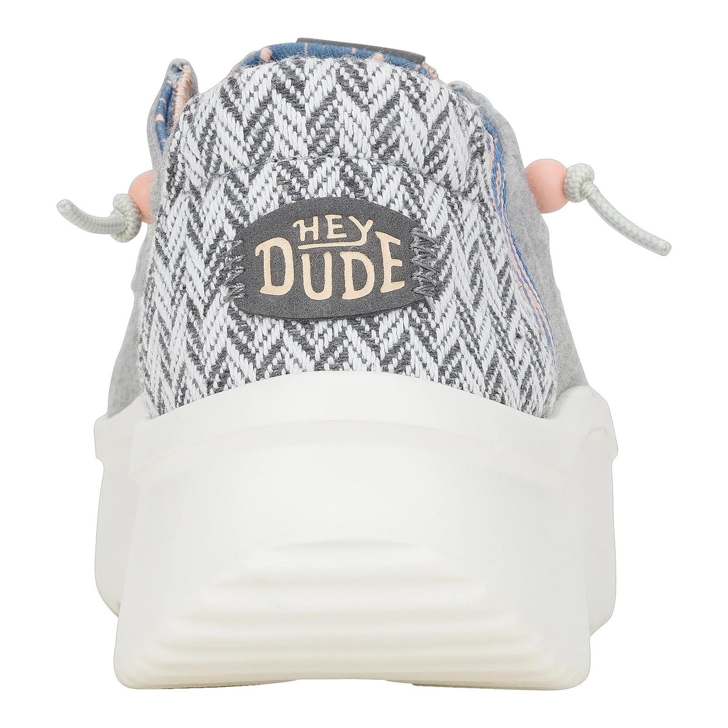 Hey Dude Ladies Wendy Peak Chambray Woven Grey Super Lightweight Casual Shoes