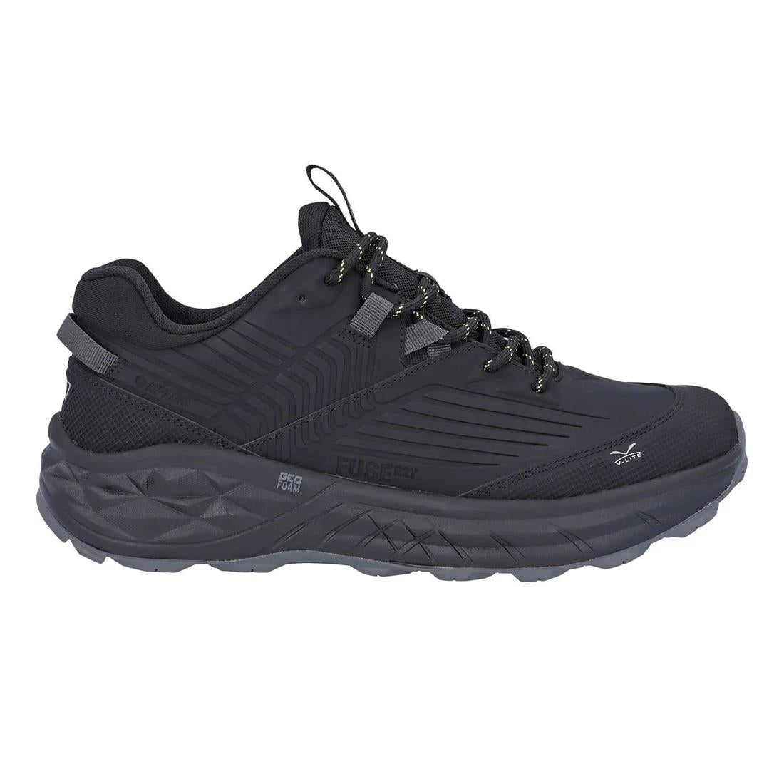 Hi-Tec Mens Fuse Trek Low Black/Sulphur Spring Hiking Shoes