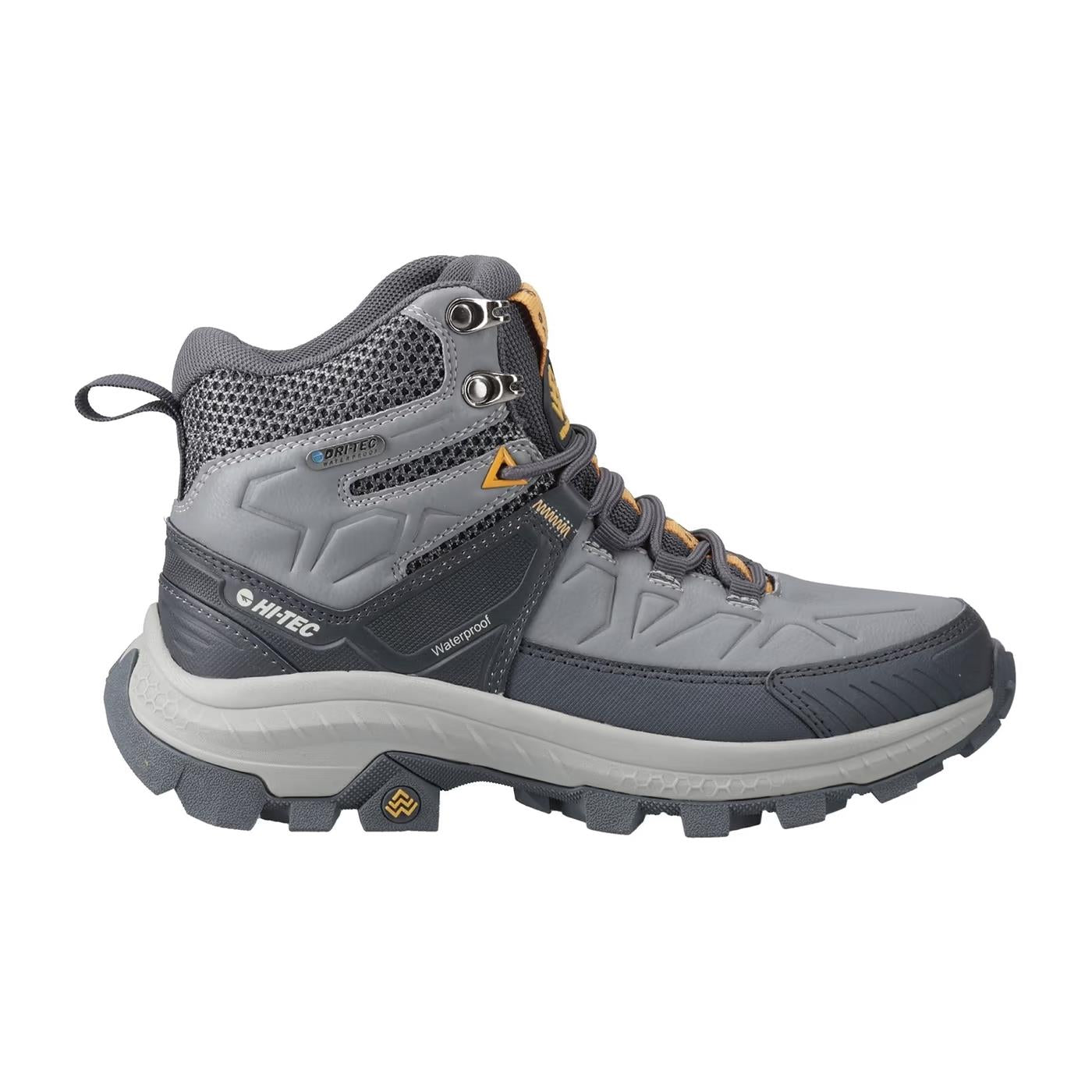 Hi-Tec Womens Rainer Hiker WP Grey Hiking Shoes
