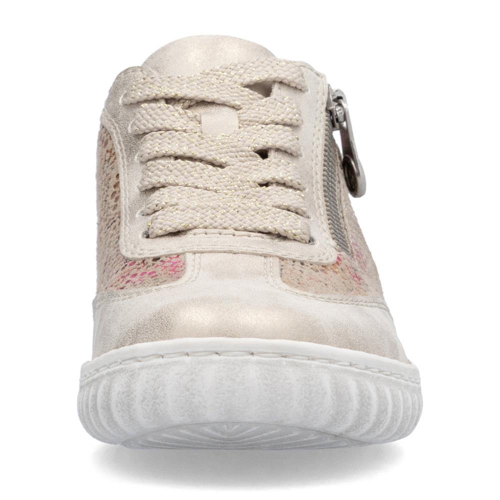 Rieker Womens N0902-90 Beige Floral Ladies Shoes