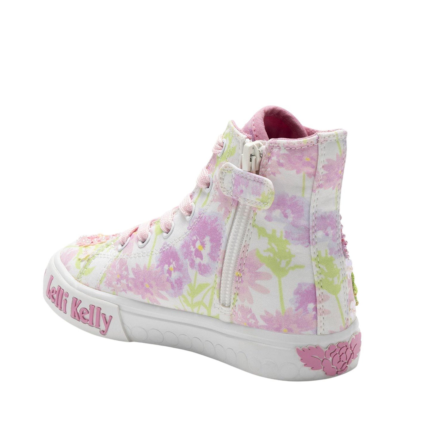 Lelli Kelly LK4910 Eloise Mid Bianco Canvas Baseball Boots
