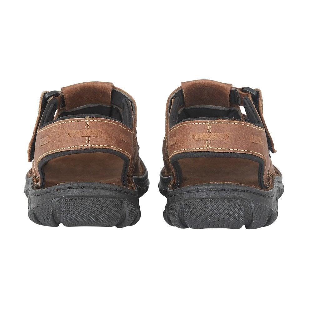 Lotus Mens Dylan Tan Leather Sandals