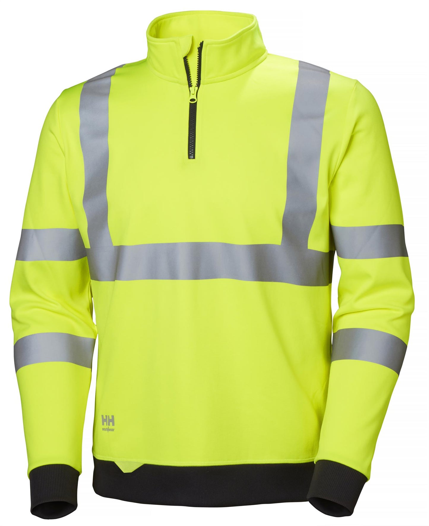 Helly Hansen Orange Yellow Red Hi-Vis 79096 Mens Addvis Half Zip Sweatshirt
