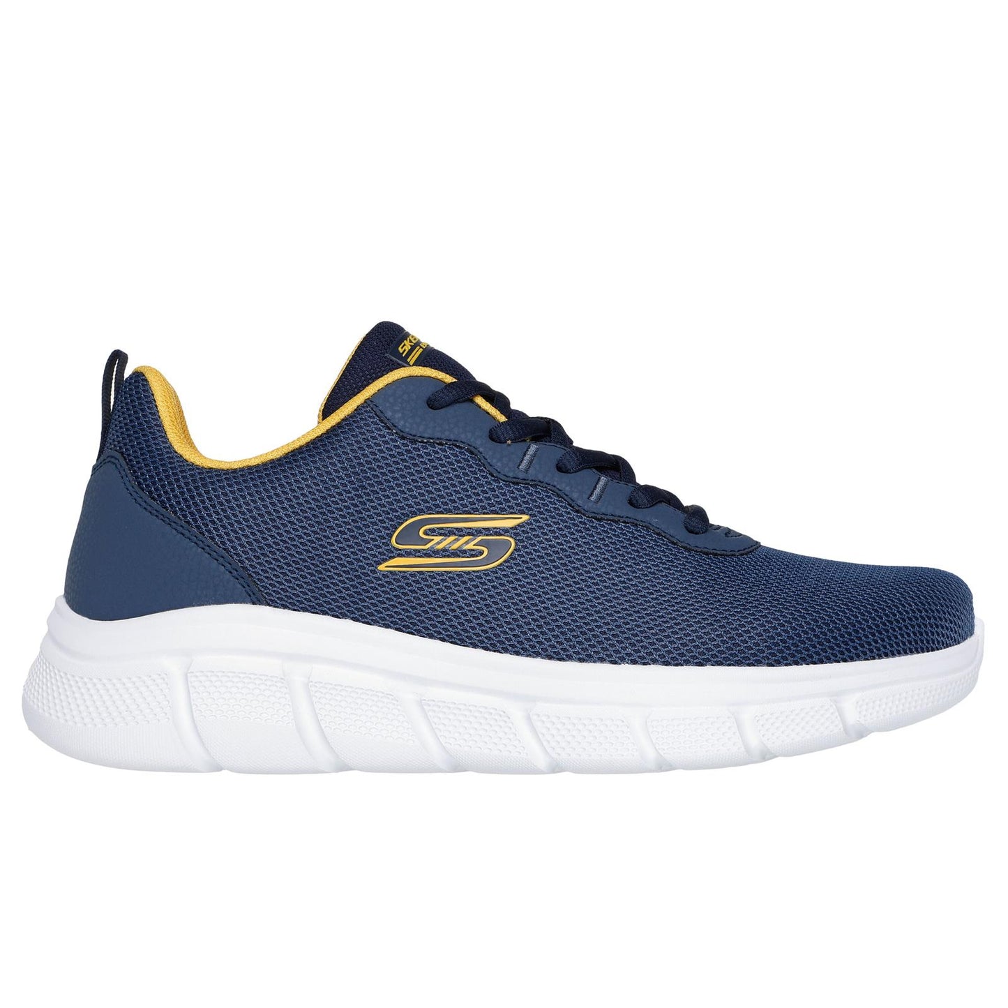 Skechers Mens Bobs Sport Memory Foam Trainers Navy 118109/NVY