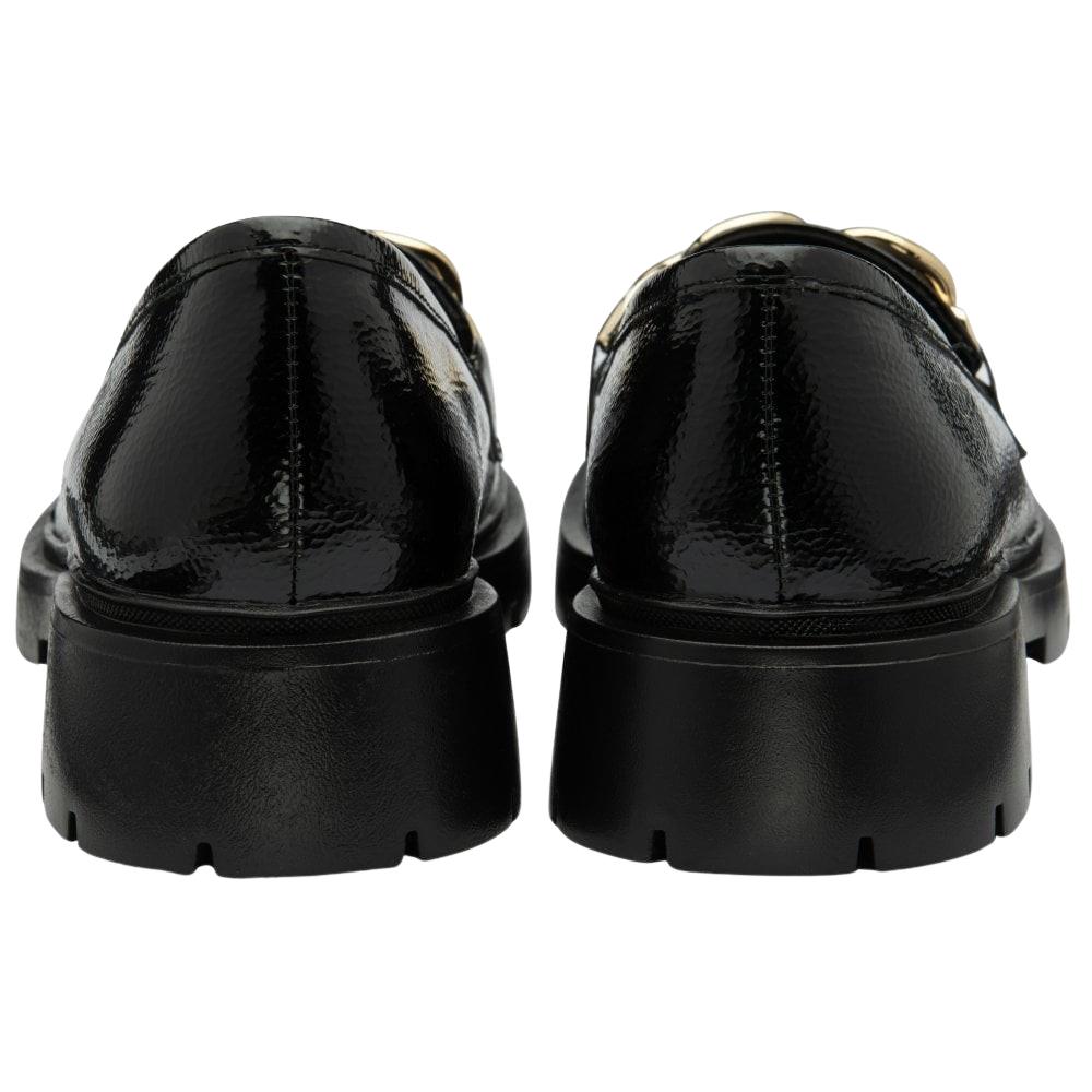 Lotus Giles Slip On Patent Chain Loafer Shoes