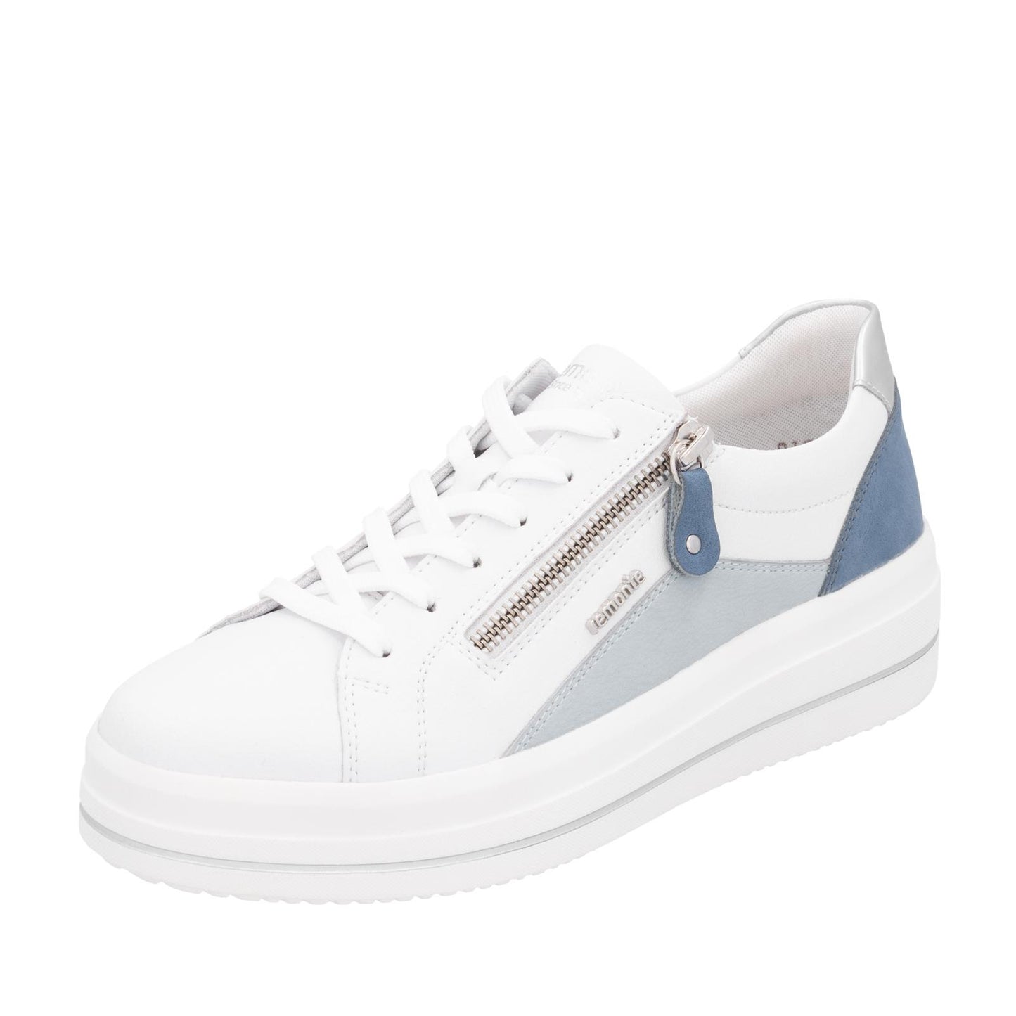 Remonte D1C01-84 White Lightweight Leather Trainers