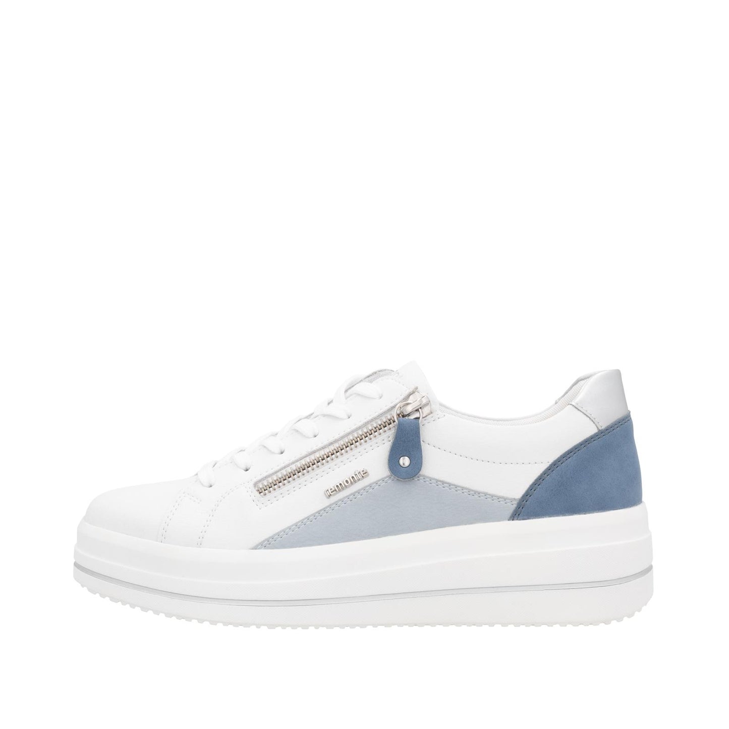 Remonte D1C01-84 White Lightweight Leather Trainers