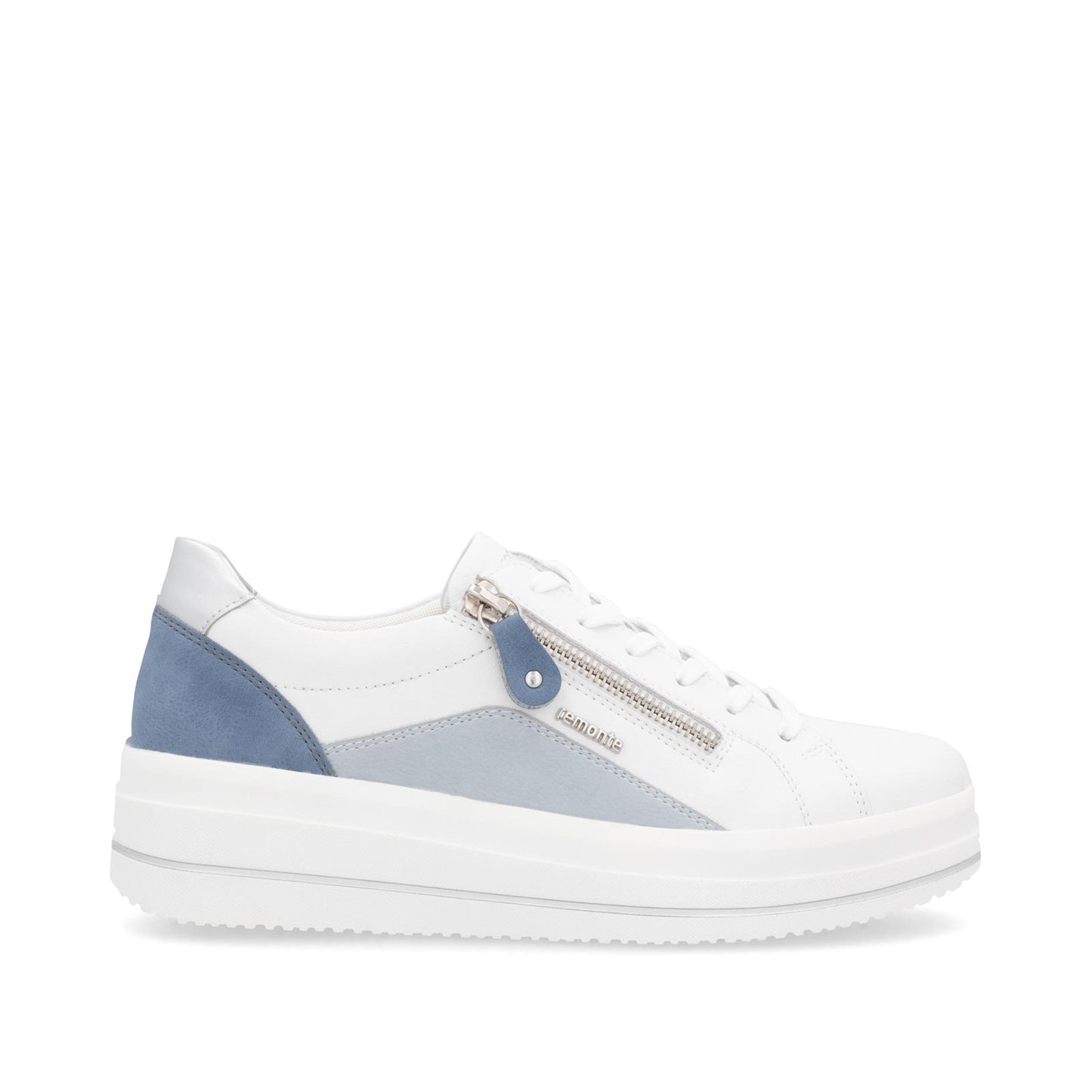 Remonte D1C01-84 White Lightweight Leather Trainers
