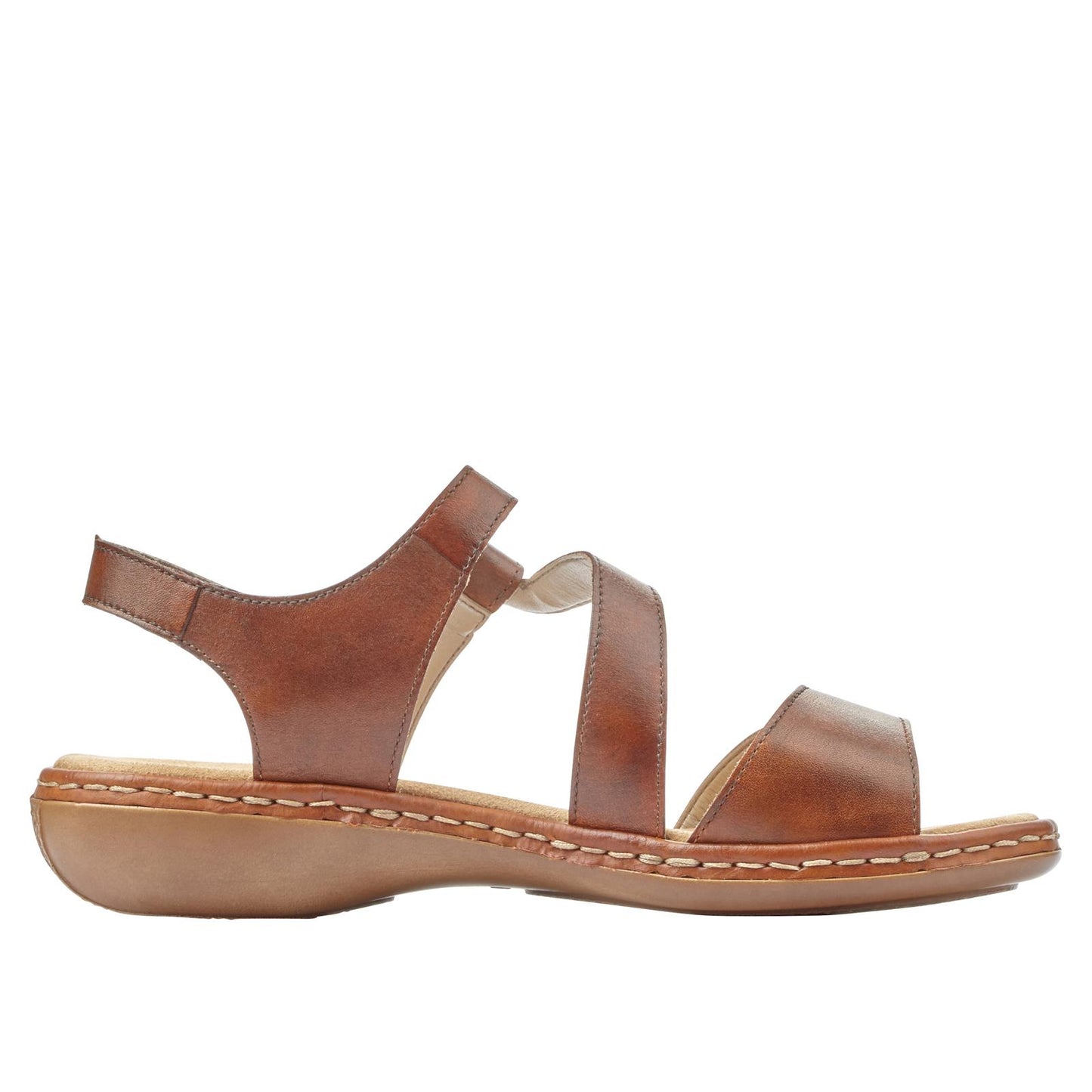 Rieker Womens Brown Leather Sandals 659C7-24