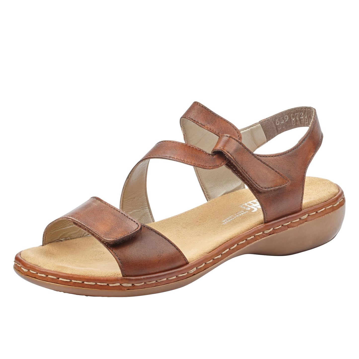 Rieker Womens Brown Leather Sandals 659C7-24