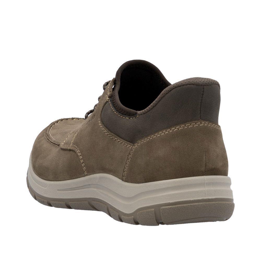 Mens Rieker Brown Elasticated Wide Ready2Go Shoes 03656-24