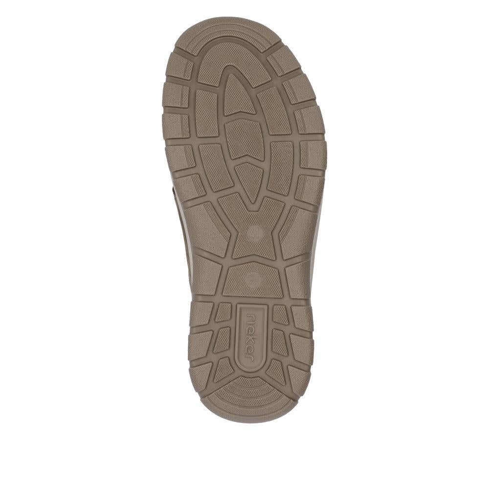 Mens Rieker Brown Elasticated Wide Ready2Go Shoes 03656-24