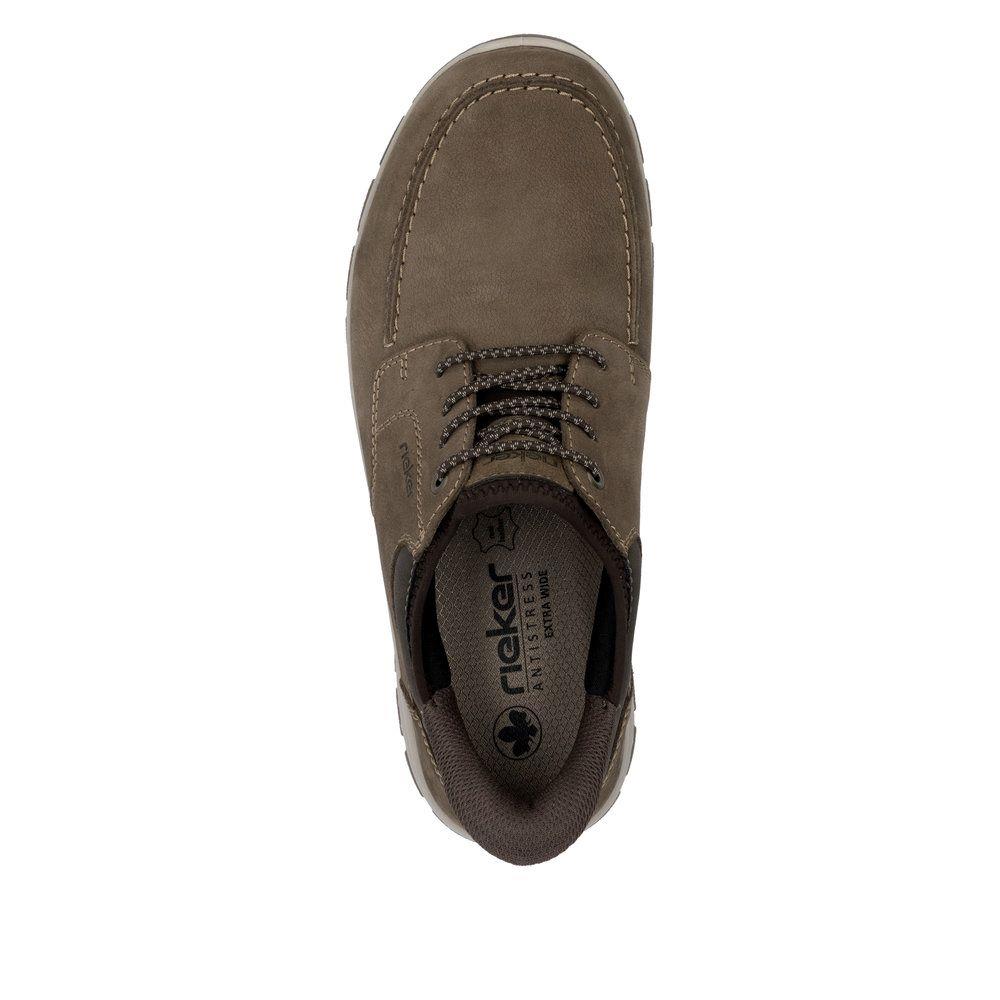 Mens Rieker Brown Elasticated Wide Ready2Go Shoes 03656-24