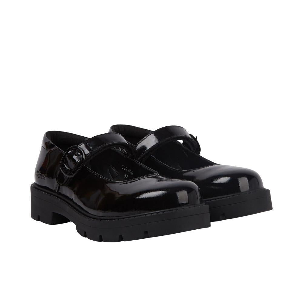 Girls Kickers Kori MJ Doll PATL JF Black Shoes 1-17795