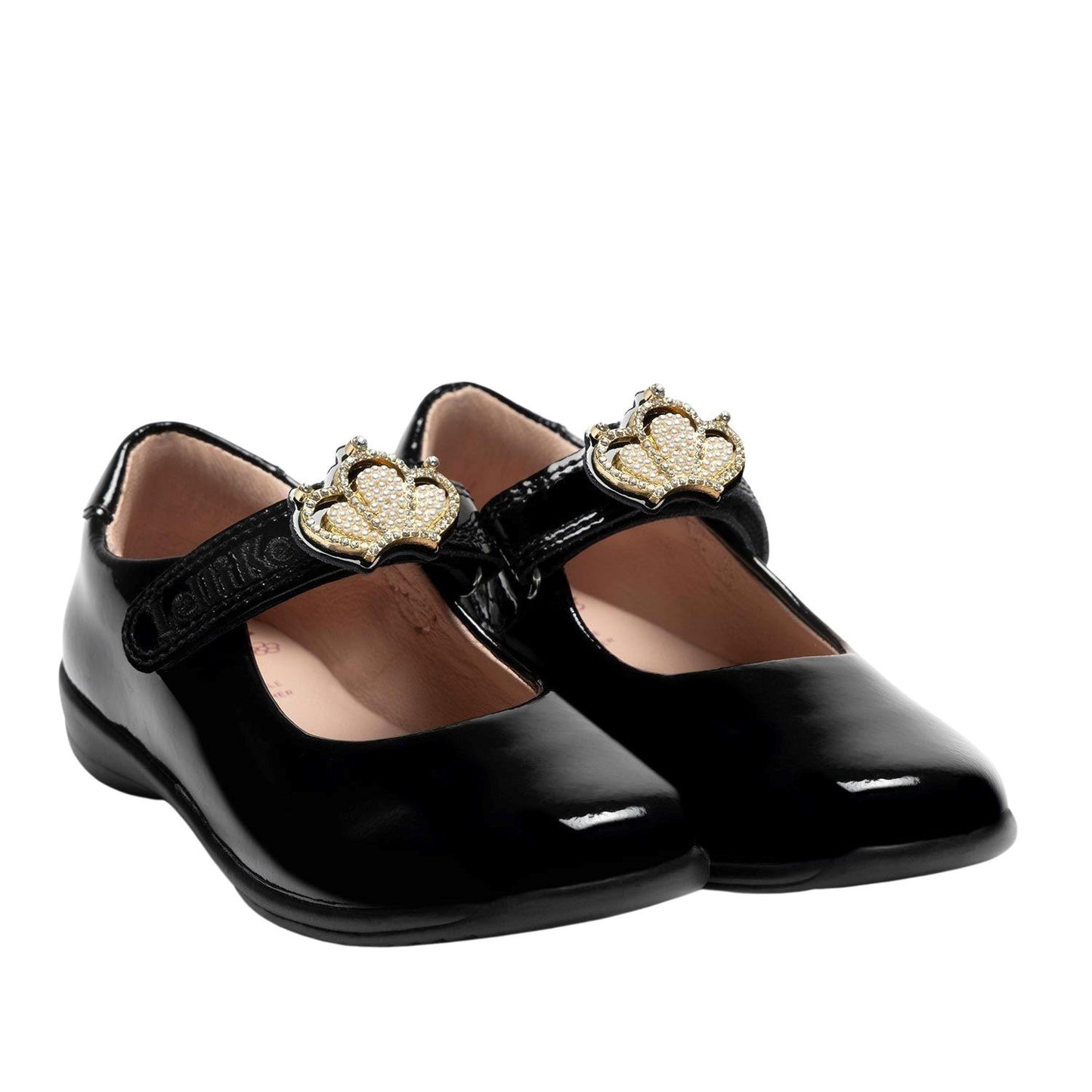 Lelli Kelly LK8472 NE03 Victoria 2 Black F Fit Patent School Shoes