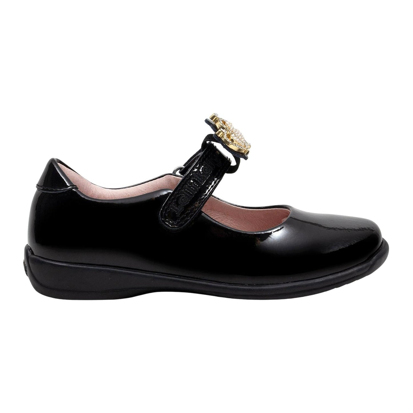 Lelli Kelly LK8472 NE03 Victoria 2 Black F Fit Patent School Shoes
